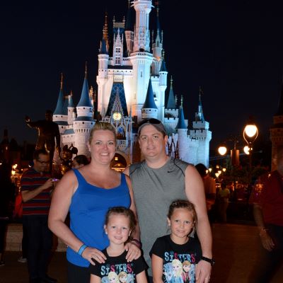 A favourite photo spot is in front of Cinderella Castle at Magic Kingdom